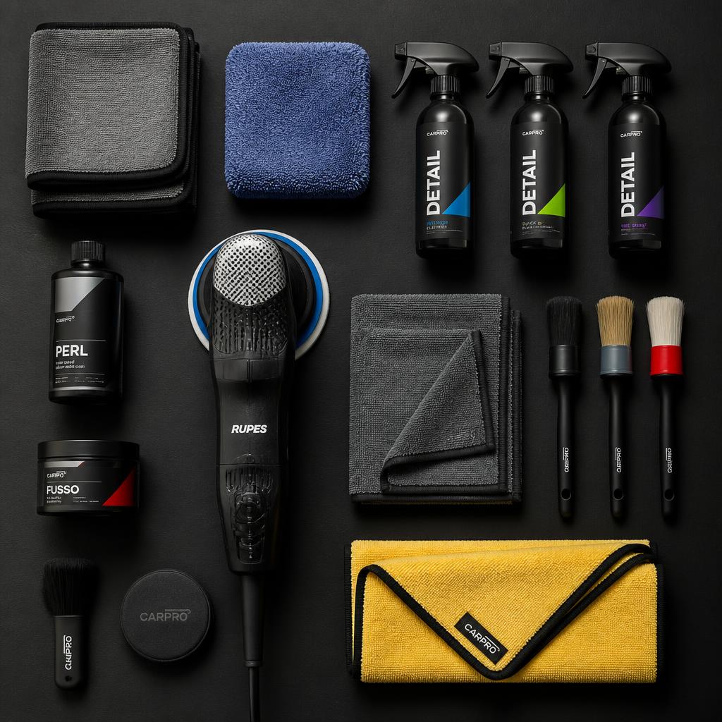 Owner operator detailer with professional equipment